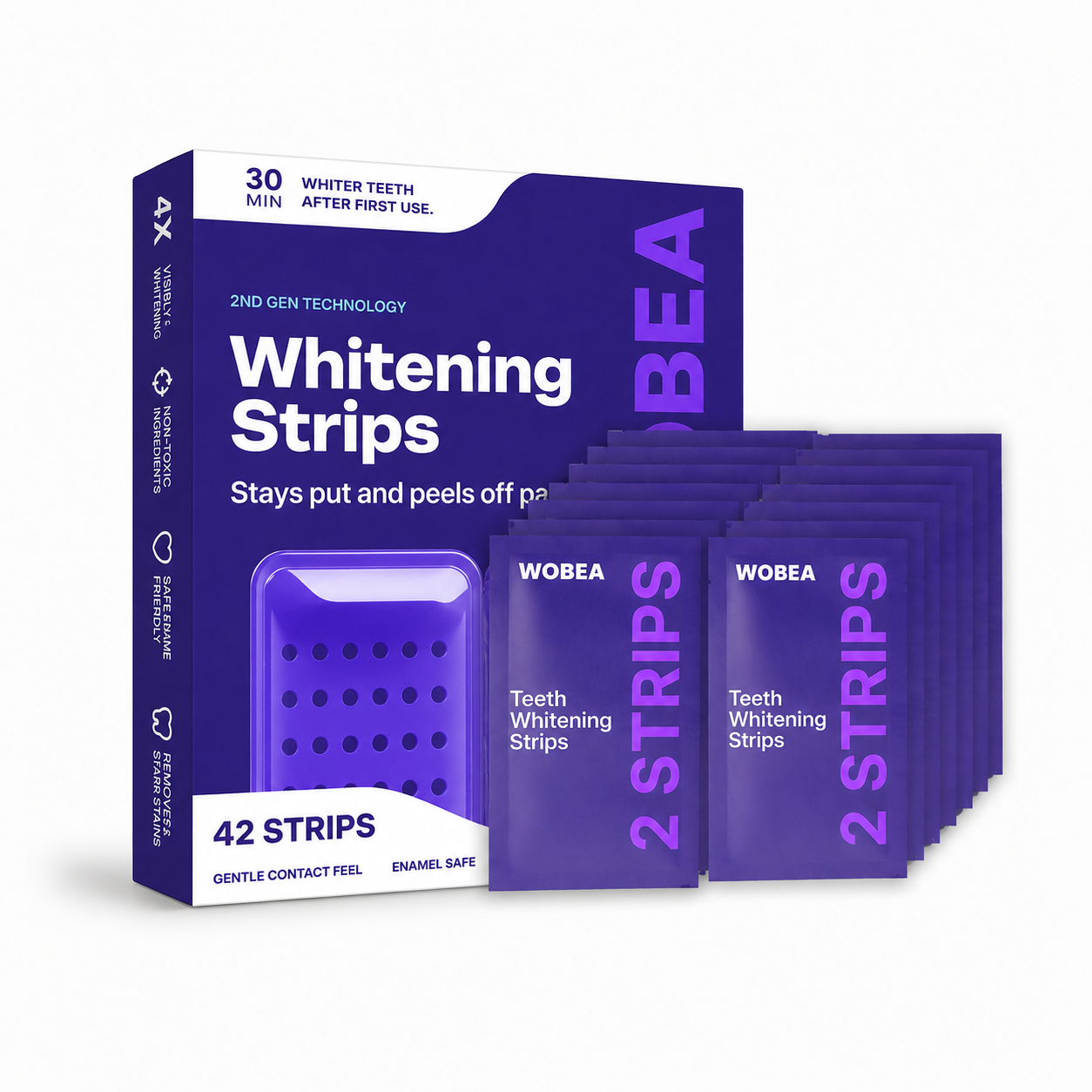 Wobea Purple Teeth Whitening Strips™