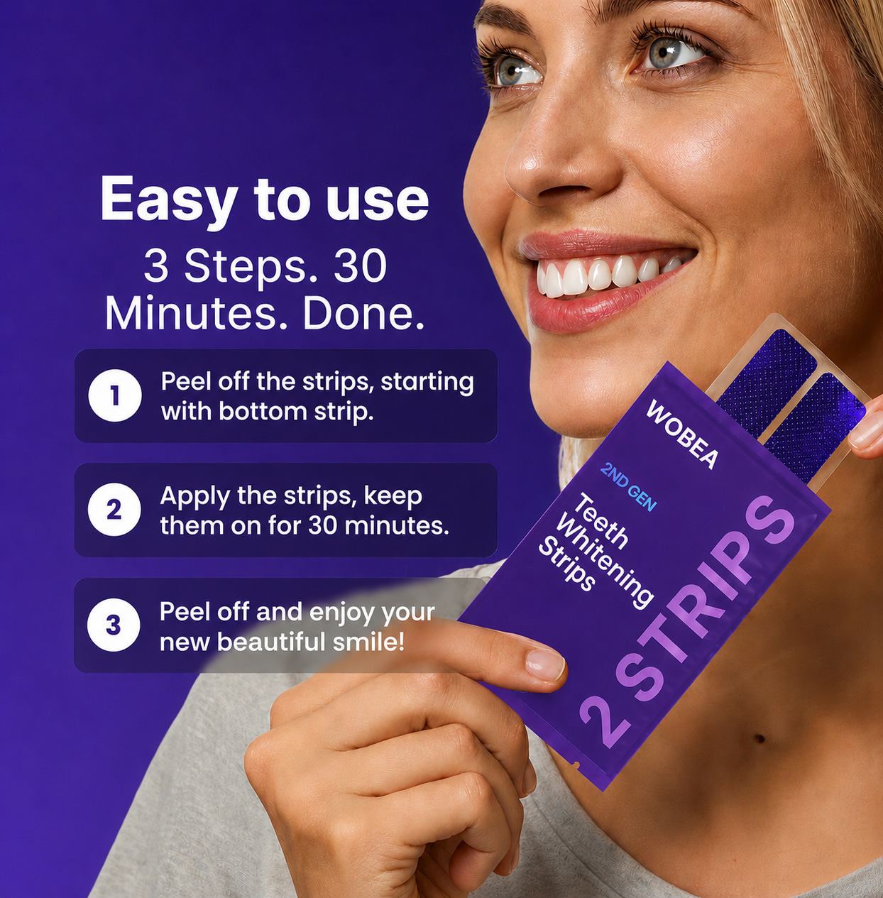 Wobea Purple Teeth Whitening Strips™