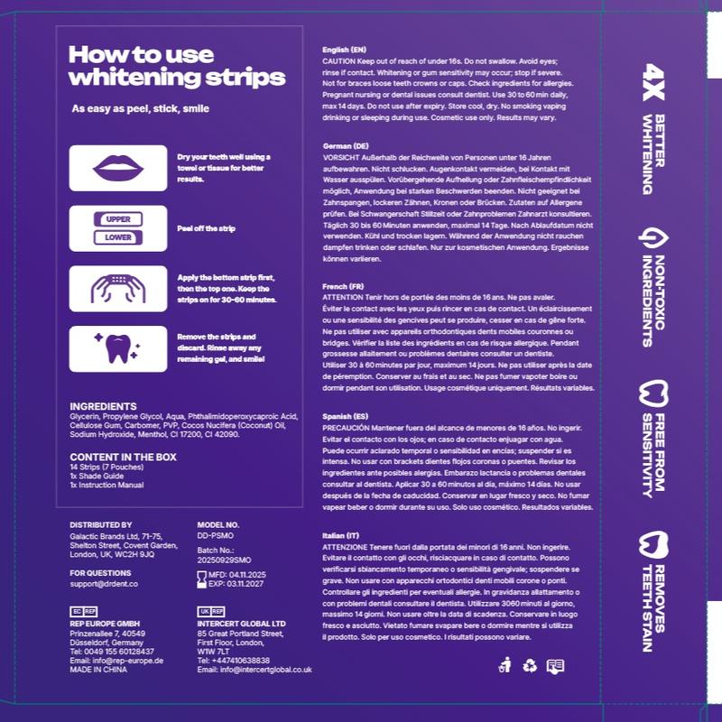 Wobea Purple Teeth Whitening Strips™